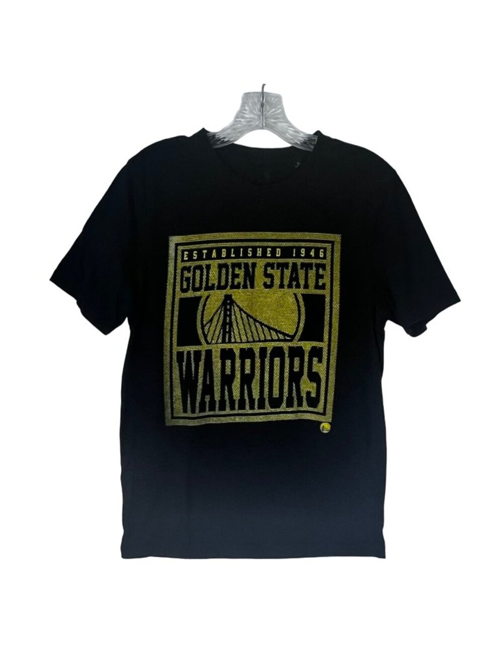 Golden State Warriors Tshirt Mens Small Black NBA Fanwear Basketball